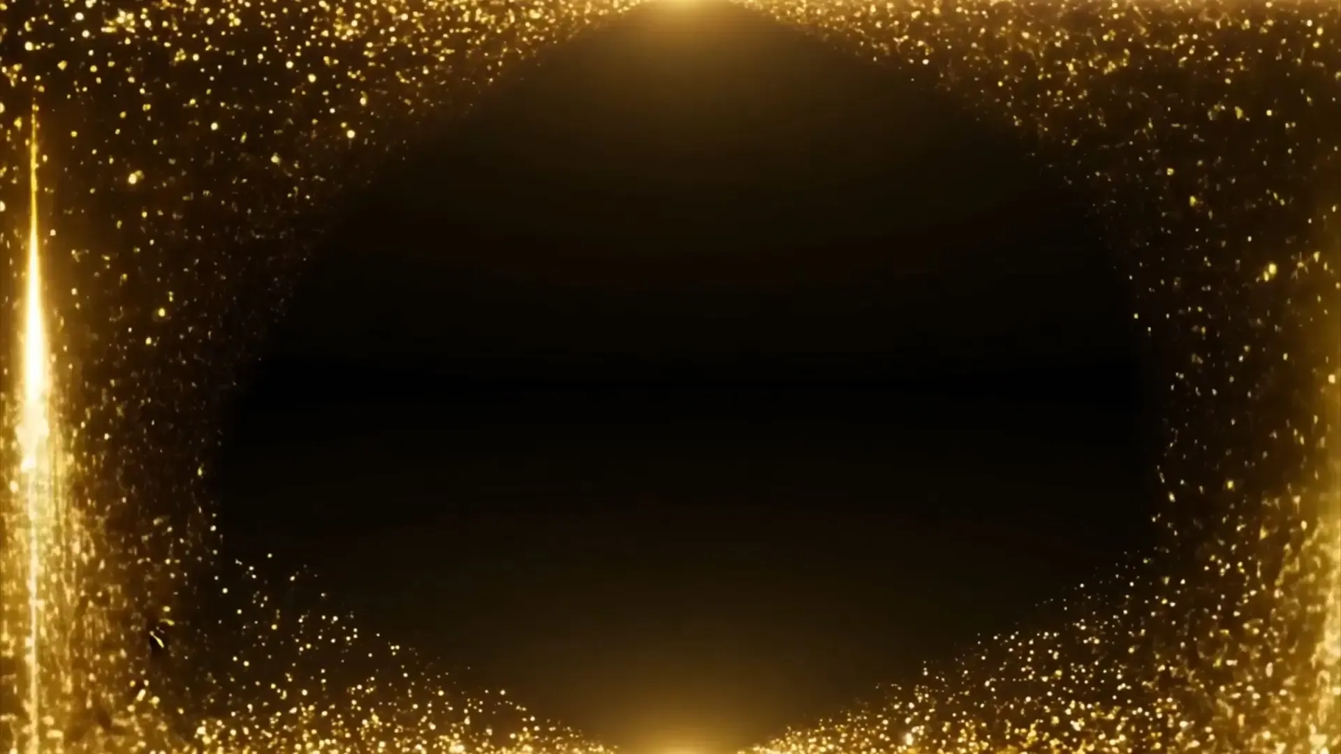 Elegant Gold Particles Loop High-Quality Overlay for Special Events